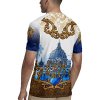 Vatican Baroque Rugby Jersey St. Peter’s Basilica & Catholic Flag Gold Ornate