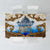 Vatican Baroque Tablecloth St. Peter’s Basilica & Catholic Flag Gold Ornate