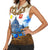 Vatican Baroque Women Sleeveless Polo Shirt St. Peter’s Basilica & Catholic Flag Gold Ornate