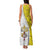 Vatican City Family Matching Tank Maxi Dress and Hawaiian Shirt Papal Keys & Tiara Emblem with Gold Baroque Pattern