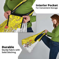 Vatican City Grocery Bag Papal Keys & Tiara Emblem with Gold Baroque Pattern