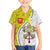 Vatican City Kid Hawaiian Shirt Papal Keys & Tiara Emblem with Gold Baroque Pattern