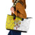 Vatican City Leather Tote Bag Papal Keys & Tiara Emblem with Gold Baroque Pattern