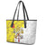 Vatican City Leather Tote Bag Papal Keys & Tiara Emblem with Gold Baroque Pattern