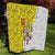 Vatican City Quilt Papal Keys & Tiara Emblem with Gold Baroque Pattern