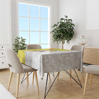 Vatican City Tablecloth Papal Keys & Tiara Emblem with Gold Baroque Pattern