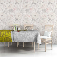 Vatican City Tablecloth Papal Keys & Tiara Emblem with Gold Baroque Pattern