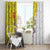 Vatican City Window Curtain Papal Keys & Tiara Emblem with Gold Baroque Pattern
