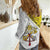 Vatican City Women Casual Shirt Papal Keys & Tiara Emblem with Gold Baroque Pattern