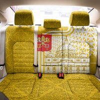 Vatican City Back Car Seat Cover St. Peter’s Basilica & Papal Emblem Gold Ornate Architecture