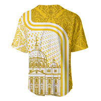 Vatican City Baseball Jersey St. Peter’s Basilica & Papal Emblem Gold Ornate Architecture