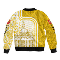 Vatican City Bomber Jacket St. Peter’s Basilica & Papal Emblem Gold Ornate Architecture