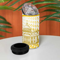 Vatican City 4 in 1 Can Cooler Tumbler St. Peter’s Basilica & Papal Emblem Gold Ornate Architecture