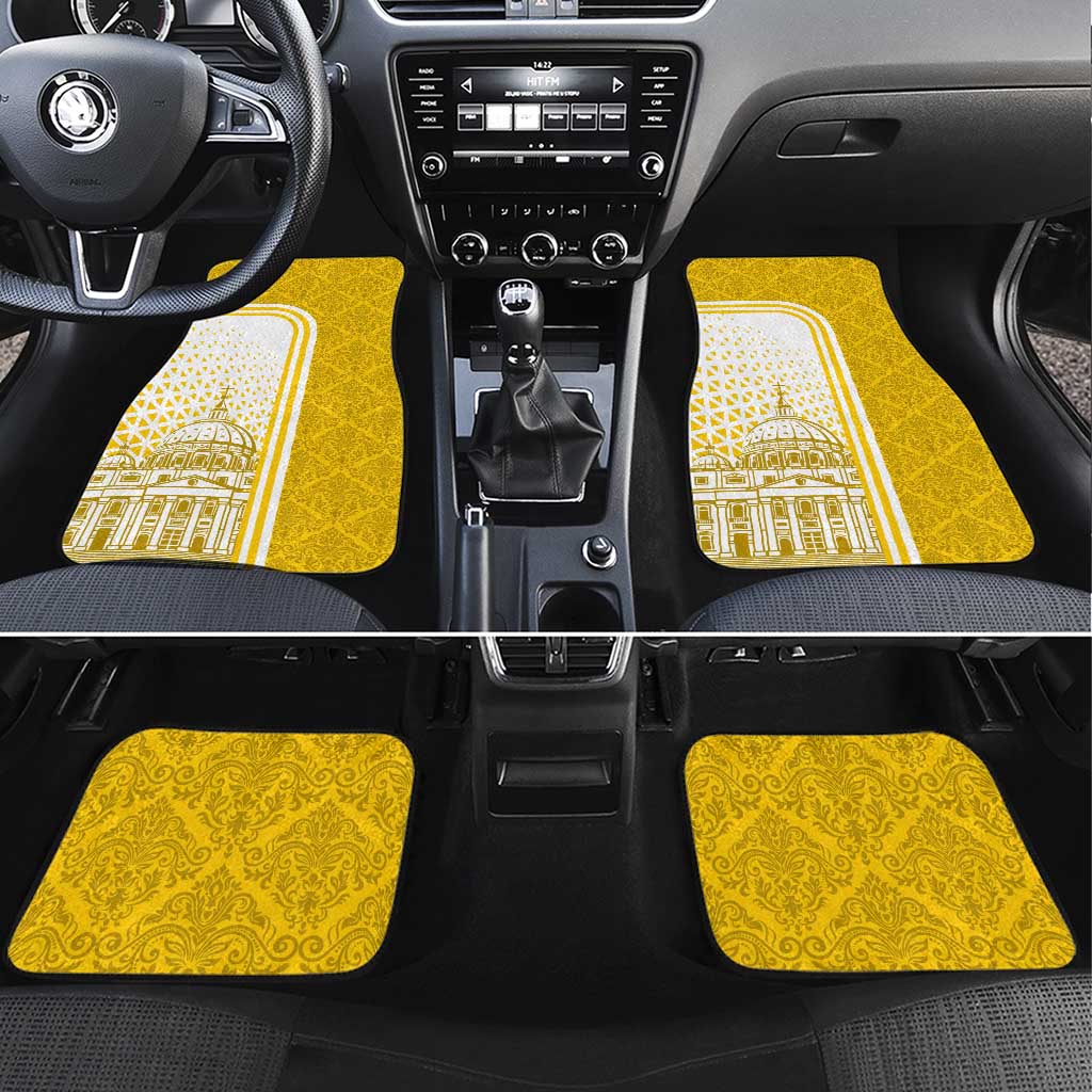 Vatican City Car Mats St. Peter’s Basilica & Papal Emblem Gold Ornate Architecture