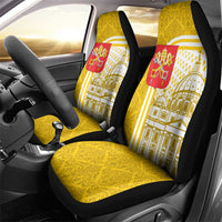 Vatican City Car Seat Cover St. Peter’s Basilica & Papal Emblem Gold Ornate Architecture