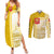 Vatican City Couples Matching Summer Maxi Dress and Long Sleeve Button Shirt St. Peter’s Basilica & Papal Emblem Gold Ornate Architecture