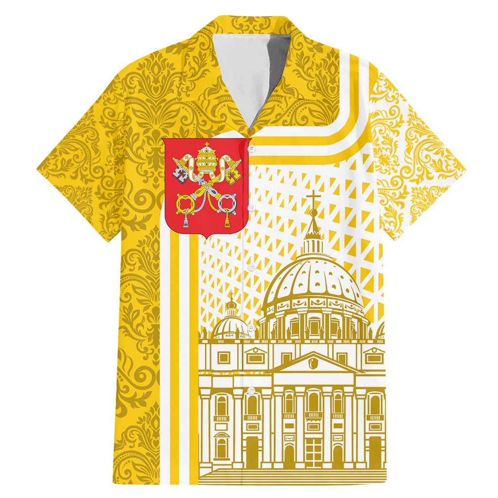 Vatican City Family Matching Mermaid Dress and Hawaiian Shirt St. Peter’s Basilica & Papal Emblem Gold Ornate Architecture