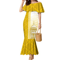 Vatican City Family Matching Mermaid Dress and Hawaiian Shirt St. Peter’s Basilica & Papal Emblem Gold Ornate Architecture