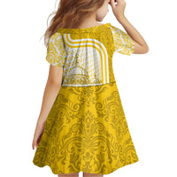 Vatican City Family Matching Off Shoulder Maxi Dress and Hawaiian Shirt St. Peter’s Basilica & Papal Emblem Gold Ornate Architecture