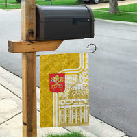 Vatican City Garden Flag St. Peter’s Basilica & Papal Emblem Gold Ornate Architecture