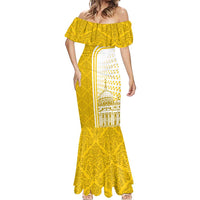 Vatican City Mermaid Dress St. Peter’s Basilica & Papal Emblem Gold Ornate Architecture