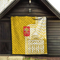 Vatican City Quilt St. Peter’s Basilica & Papal Emblem Gold Ornate Architecture