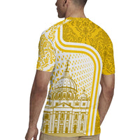 Vatican City Rugby Jersey St. Peter’s Basilica & Papal Emblem Gold Ornate Architecture