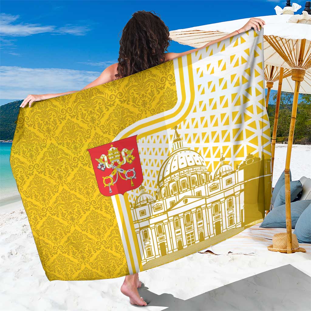 Vatican City Sarong St. Peter’s Basilica & Papal Emblem Gold Ornate Architecture