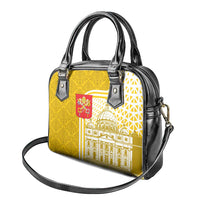 Vatican City Shoulder Handbag St. Peter’s Basilica & Papal Emblem Gold Ornate Architecture