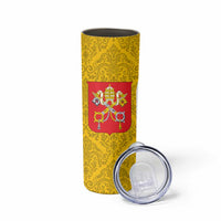 Vatican City Skinny Tumbler St. Peter’s Basilica & Papal Emblem Gold Ornate Architecture