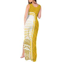 Vatican City Tank Maxi Dress St. Peter’s Basilica & Papal Emblem Gold Ornate Architecture