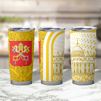 Vatican City Tumbler Cup St. Peter’s Basilica & Papal Emblem Gold Ornate Architecture