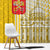 Vatican City Window Curtain St. Peter’s Basilica & Papal Emblem Gold Ornate Architecture