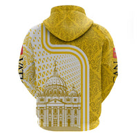 Vatican City Zip Hoodie St. Peter’s Basilica & Papal Emblem Gold Ornate Architecture