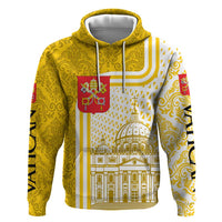 Vatican City Zip Hoodie St. Peter’s Basilica & Papal Emblem Gold Ornate Architecture