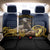 Agnus Dei Lamb of God Back Car Seat Cover Latin Catholic Art with Gold Baroque Accents