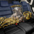 Agnus Dei Lamb of God Back Car Seat Cover Latin Catholic Art with Gold Baroque Accents
