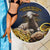 Agnus Dei Lamb of God Beach Blanket Latin Catholic Art with Gold Baroque Accents