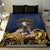 Agnus Dei Lamb of God Bedding Set Latin Catholic Art with Gold Baroque Accents