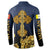 Agnus Dei Lamb of God Button Sweatshirt Latin Catholic Art with Gold Baroque Accents
