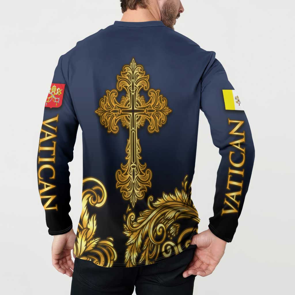 Agnus Dei Lamb of God Button Sweatshirt Latin Catholic Art with Gold Baroque Accents