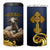 Agnus Dei Lamb of God 4 in 1 Can Cooler Tumbler Latin Catholic Art with Gold Baroque Accents