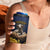 Agnus Dei Lamb of God 4 in 1 Can Cooler Tumbler Latin Catholic Art with Gold Baroque Accents