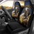 Agnus Dei Lamb of God Car Seat Cover Latin Catholic Art with Gold Baroque Accents