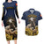Agnus Dei Lamb of God Couples Matching Long Sleeve Bodycon Dress and Hawaiian Shirt Latin Catholic Art with Gold Baroque Accents