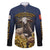 Agnus Dei Lamb of God Family Matching Mermaid Dress and Hawaiian Shirt Latin Catholic Art with Gold Baroque Accents