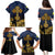 Agnus Dei Lamb of God Family Matching Puletasi and Hawaiian Shirt Latin Catholic Art with Gold Baroque Accents