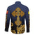 Agnus Dei Lamb of God Family Matching Summer Maxi Dress and Hawaiian Shirt Latin Catholic Art with Gold Baroque Accents