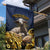 Agnus Dei Lamb of God Garden Flag Latin Catholic Art with Gold Baroque Accents