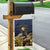 Agnus Dei Lamb of God Garden Flag Latin Catholic Art with Gold Baroque Accents